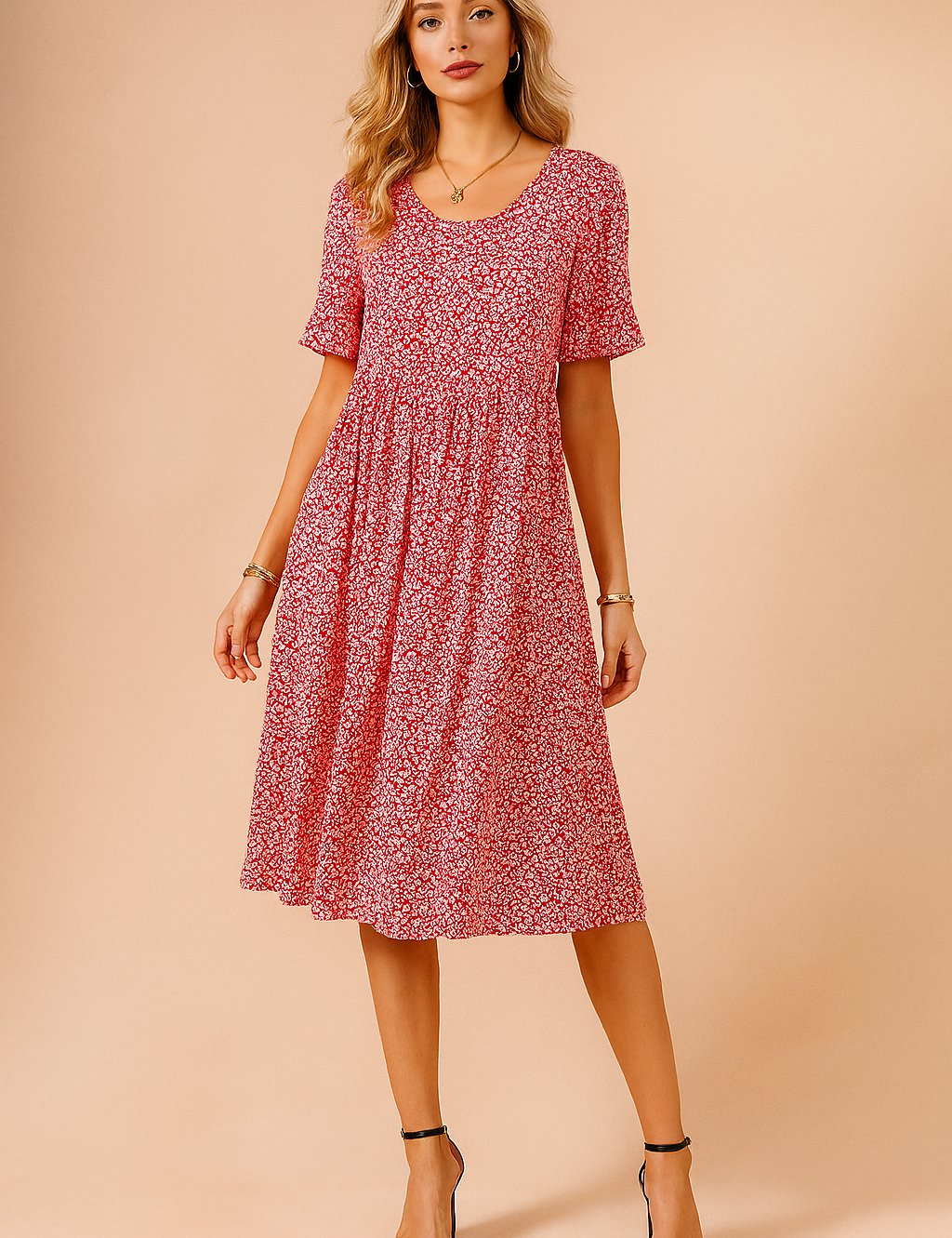 Nola | Flowy Polka Dot Blouse with Ruffles 1